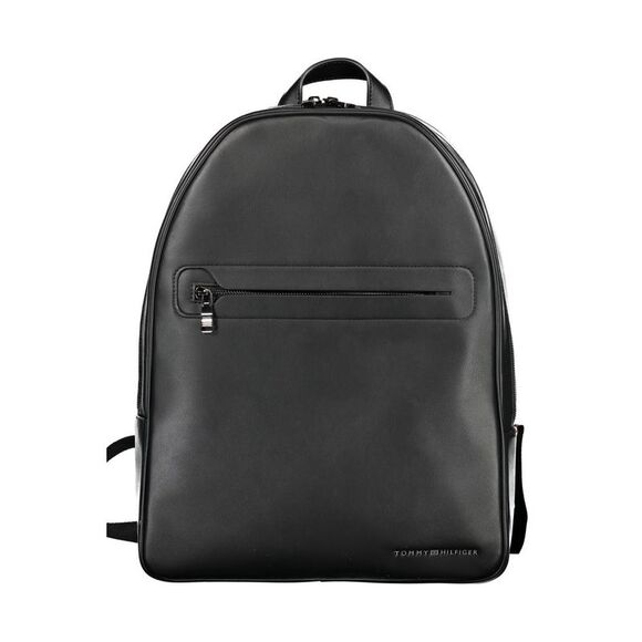 Leather BackpackModel Men Black Backpacks